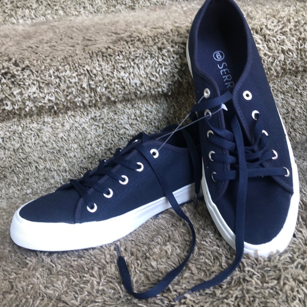 Navy Canvas Sneakers